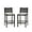 Black/Natural/Beige, variant on Powell Bilberry 29" Indoor Low Cane-Back Wood Barstool, Set of 2, Black/Natural/Beige