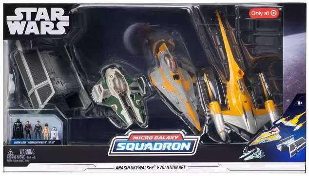 STAR WARS マイティ・ミニギズ フィギュアセット Star Wars Micro Galaxy Squadron Speeder Mystery Box Set, 3Pk