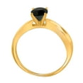 thumbnail image 3 of Mauli Jewels Engagement Rings for Women 1 Carat Black Diamond 1.00 Carat Solitaire Engagement Ring 4-Prong-Setting 10K Solid Yellow Gold, 3 of 6