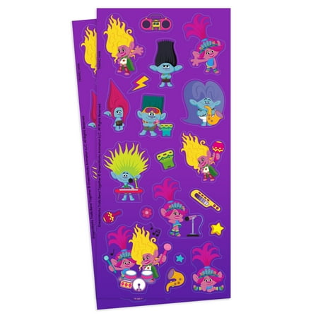 Hallmark Dreamworks Animation Stickers (Trolls: Band Together), 2 Sheets