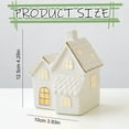 thumbnail image 3 of Christmas Village Ceramic White Christmas Village Houses Christmas Light Up Village Houses Light Up Small Porcelain Village House For Home Decor Winter Holiday DIY Gift, 3 of 5