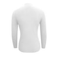 thumbnail image 4 of Lenpel Sweaters for Women Lightweight Mock Neck Long Sleeve Side Button Slim Ribbed Knit Tops Soft Casual Pullover Sweaters(White,X-Large), 4 of 4