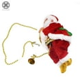 thumbnail image 2 of Luxtrada Electric Climbing Santa Claus on Beads Chain Musical Figure Christmas Ornament, 2 of 9
