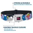 thumbnail image 4 of Nickelodeon Pet Collar, Dog Collar Metal Seatbelt Buckle, Invader Zim and GIR Poses and Planets Blue White, 20 to 31 Inches 1.5 Inch Wide, 4 of 8