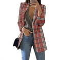 thumbnail image 2 of UPPADA Ladies Blazers Clearance Blazer Jacket for Women Solid Color Casual Long Sleeve Lapel Open Front Office Coats Suit for Work Professional Dressy Elegant, 2 of 6