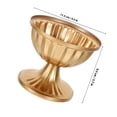 thumbnail image 2 of Raindrops Jarrón De Metal Vintage Color Dorado Para Flores De Oficina Hogar, 2 of 6