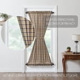 thumbnail image 3 of VHC Brands Door Panel, Cotton Curtain for Doors, Windows, Kitchen, Living Room, Bedroom, Dining Room, Farmhouse Panel, Wyatt Collection, 72x40, Crimson, 3 of 5