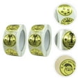 thumbnail image 4 of 2 Rolls Christmas Labels Self Adhesive Golden Stickers Packaging Sticker, 4 of 7