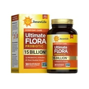 Renew Life Ultimate Flora Probiotic Capsules | 15 Billion CFU | 30 Count