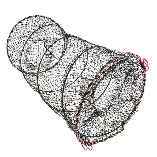 1pc Jaula Pesca Captura Plegable Anguilas Cangrejos Langostas Los 30x60cm shamjiam Jaula de la red de pesca