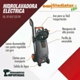 thumbnail image 2 of Hidrolavadora 1,800w 2,030psi 140 Bar Profesional Gladiator, 2 of 3