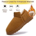 thumbnail image 3 of CHICVOMEY Winter Suede Snow Boots for Men and Women Thickened Fuzzy Warm Non Slip Plush Lined Closed Toe Thick Sole Outdoor Indoor Cozy House Shoes, 3 of 8