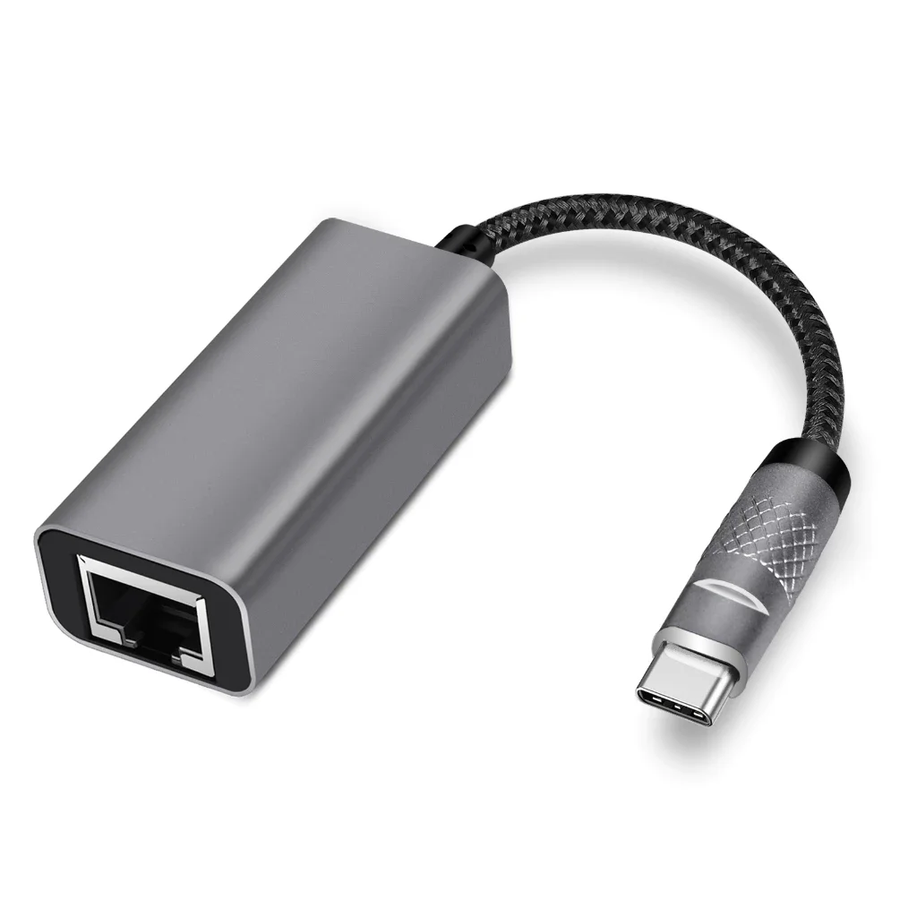 Dutevolns USB-C RJ45 Ethernet Adapter, 1000Mbps Plug and Play Gigabit LAN Dongle for Switch, Laptop, PC, MacBook