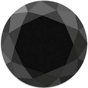2 1/2 Ct Black Round Loose Diamond