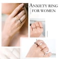 thumbnail image 4 of TINGN Anxiety Ring for Women Men 4Pcs Stainless Steel Anti Anxiety Rings with Beads Fidget Rings for Anxiety Spinner Ring Anxiety Rings for Women, 4 of 7
