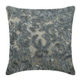 thumbnail image 1 of The HomeCentric Cushion Cover Custom Pack of 2 20x20 inch (50x50 cm) Pillow Cover Grey Handmade Grey Throw Pillow Cover Ribbon Scroll Pillow Cover Geometric Throw Pillow Cover Square Silk - Sizzle, 1 of 3
