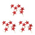 thumbnail image 2 of Yuarrent 6 piezas al aire libre árbol de Navidad estrella decoración Patio año nuevo fiesta de cumpleaños banquete adorno colgante rojo Type1 NO1 Yuarrent CBP484081, 2 of 6