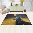 thumbnail image 3 of Wolf and Moon Area Rug Washable Floor Carpet Mat 60 x 39 inch for Bedroom Living Room Kids Room Home Decor, 3 of 7