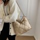 thumbnail image 1 of Bolso acolchado de algodón para mujer, bolso cuadrado de gran capacidad (caqui) Tmvgtek Para estrenar, 1 of 9