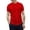 F160 Red, variant on Curuila Mens Tops Solid Color Short Sleeve Crew Neck Button Down Fashionable Soft Tee Grey Size 2Xl