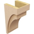 thumbnail image 5 of 9"W x 9"D x 18"H Wide Rivera Rough Cedar Woodgrain TimberThane Corbel, Primed Tan, 5 of 6