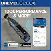 Dremel 8260 12VLi-Ion Variable Speed Cordless Smart Rotary Tool with Brushless Motor, 5 accessories, 3Ah Battery, Charger, Tool Bag