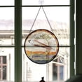 thumbnail image 3 of Bedroom Christmas Gift - Universe Planet Starry Sky Christmas Stained Glass Hanging Ornament - Nature-Inspired Holiday Tree Decoration, Xmas Gift for Mom, Dad, Family, Friends, 3 of 3