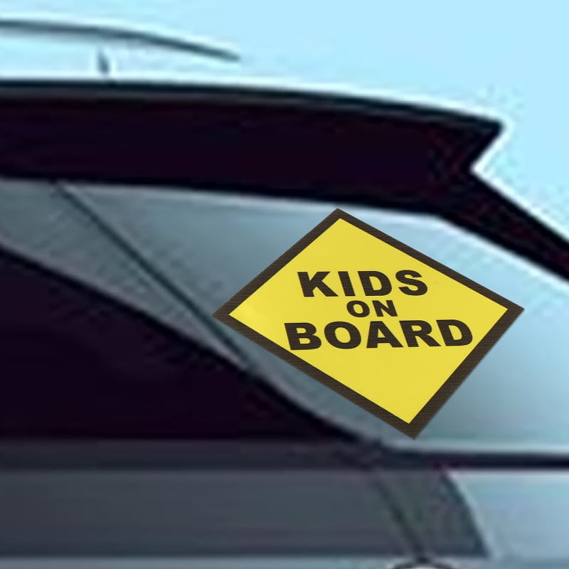 KIDS ON BOARD WARNING SAFETY SIGN Sticker Vinyl Decal for car vehicle window