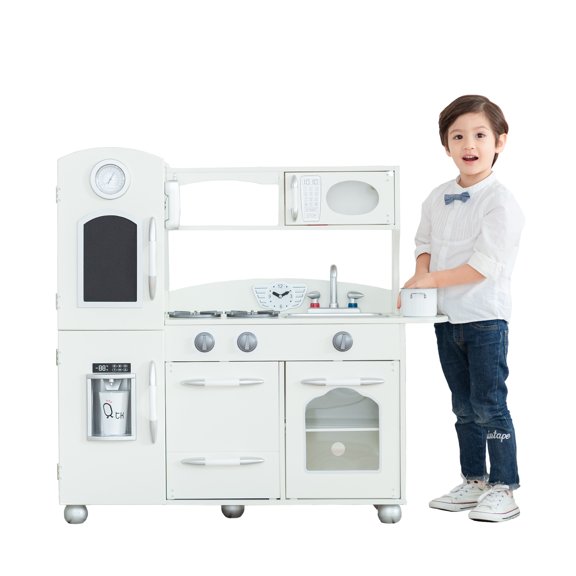Little Chef Westchester Retro Wooden Play Kitchen, White