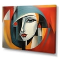 thumbnail image 2 of Designart "Geometric Portrait in Cubism IV" Cubism Wall Art Print, 2 of 5