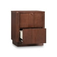 thumbnail image 3 of Teamson Home Potomac Modern 2-Drawer Nightstand with Push-to-Open Storage, Rounded Corner & Solid Wood Frame, 3 of 8