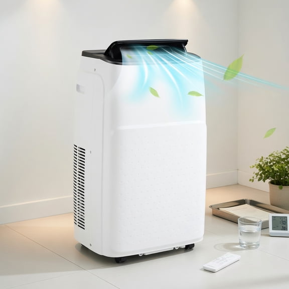 Resenkos Air Conditioner, Cooler,13000 BTU Portable 4-in-1 Air Conditioner with App and Voice Control-White
