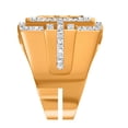 thumbnail image 4 of Men's Genuine Diamond 0.75 Ct. Luxury Car RR Exclusive Custom Designer Ring Band Over Rose Gold, 4 of 7