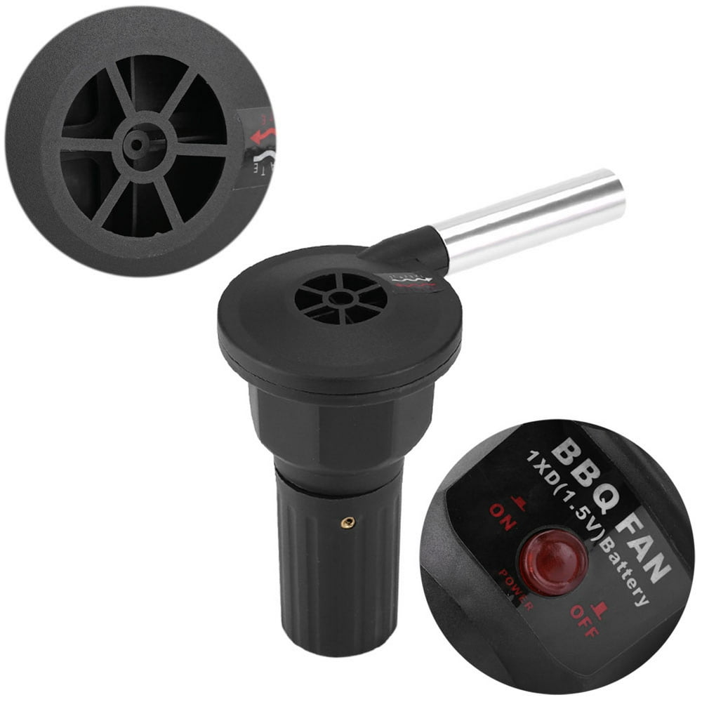 HERCHR BBQ Fan, Portable Battery Powered BBQ Fan Air Blower for Outdoor