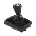 thumbnail image 1 of Pomo de cambio de marchas Unique Bargains con cubierta, pomo de palanca de cambios manual de 5 velocidades para Peugeot 206 de cuero sintético negro y azul, 1 of 6