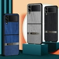 thumbnail image 2 of Creative Unique Wood Grain TPU Phone case for Samsung Galaxy Z Fold 4 3 Flip 4 3 Shell Personality Thin Light Comfortable Durable Protective Back Cover(Black,Z Fold3), 2 of 8