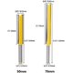 thumbnail image 4 of 2 brocas de fresadora de carburo extralargas con vástago de 6,35 mm, cuchilla de corte para herramienta de carpintería de 50 mm y 76 mm, 4 of 4