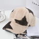 thumbnail image 4 of Gorras de béisbol para mujer, gorras de sol unisex de moda, gorras de verano e invierno de tamaño ajustable, gorra de béisbol de felpa de piel de conejo sintética con estampado de pentagrama, 4 of 5