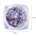 thumbnail image 6 of 1 Box Nail Sequin Sparkling Mixed Size Shiny Visual Effect Vibrant Color Wide Application Decorative Ultra-Thin Nail Art Glitter Sequins Manicures Decorations for Nail Salon, 6 of 8