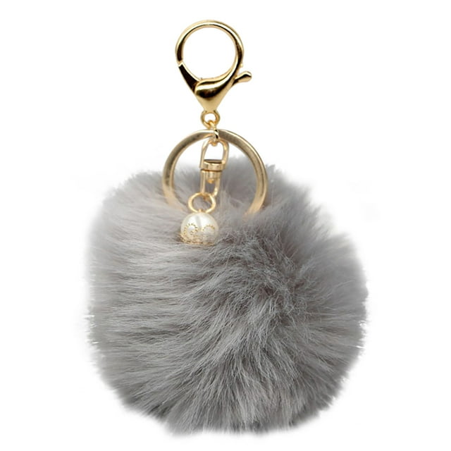 Bangcool Porte-Clés Mode Créatif Pompon Pendentif Sac à Main Charme Cellulaire Charme