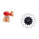 thumbnail image 5 of Reloj de pared acrílico con forma de flor y escultura de peces koi del Feng Shui chino. Ideal para decorar la entrada, la oficina, el hogar, el dormit, 5 of 8