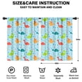 thumbnail image 2 of Blackout Kids Curtains,LightBlue Cartoon Dinosaurs Patterns Pattern Childrens Insulated Curtains Set Of 2,Bedroom Essentials,Toddler Room Decor 42"x54", 2 of 5