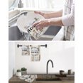 thumbnail image 5 of Home Sweet Kitchen Dish Towels for Drying Dishes Set of 4, Wreath Botanical Farmhouse Plants Gradient Brown Waffle Weave Microfiber Hand Tea Bathroom Towels Quick Dry & Absorbent Towel 12x12, 5 of 7