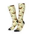 thumbnail image 2 of Bingfone Compression Socks for Women and Men Long Socks for Running Athletic Cycling Nurse-Snail With Mushrooms, 2 of 8