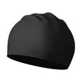 thumbnail image 1 of koolsoo Silicone Ear Protection Pool Swim Cap for Long and Short Hair Unisex Driving Black, 1 of 9