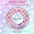 thumbnail image 4 of Swimming Ring Floating Ring Inflatable Ring Swimming Pool Ring Pink Durable Rubber Rings For 2-5 Kids Girls Summer Pool Party(S), 4 of 4