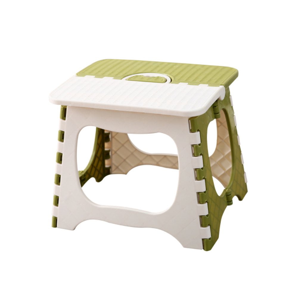 Details about   Foldable Stool Portable Plastic Small Chair Household Folding Chair Bench New 