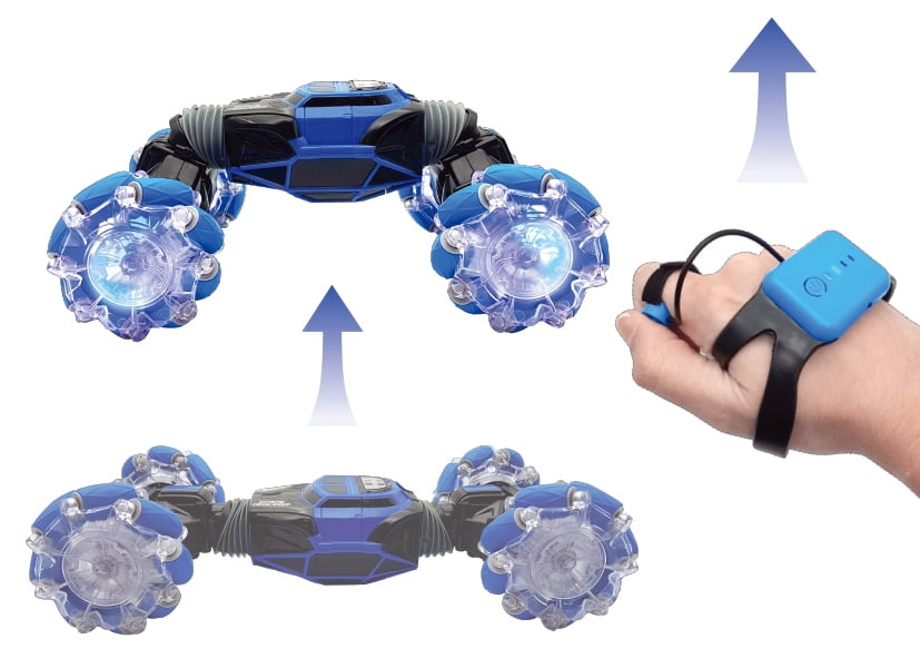 Lexibook, Extreme Crosslander, Off-road Remote Control Car, up to 12km/h, Light Effects, Remote Control & Gesture Control Bracelet Included, Music, Rechargeable
