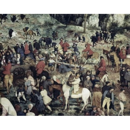 Kunsthistorisches Museum Vienna The Procession to Calvary (Detail) 1564 Pieter Bruegel the Elder (ca1525-1569Flemish) Oil on Wood Panel Kunsthistorisches Museum Vienna Austria Canvas Art - Pieter Bruegel (18 x 24) ()