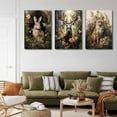 thumbnail image 4 of Vintage Forest Animal Canvas Wall Art Wild Animal Deer Rabbit Fox Paintings Pictures Dark Academia Wall Decor Gothic Botanical Posters Print Artwork for Living Room Office Decor, 4 of 6